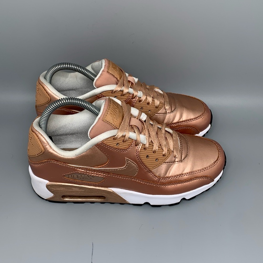 Nike Air Max 90 GS Bronze Running Shoes 859633-900 Men's Sz 5.5 / Women's Sz 7